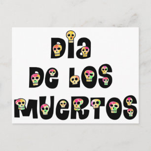 Dia De Los Muertos Calaveras Briefkaart