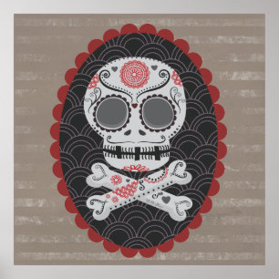 Día de los Muertos calaveras Poster