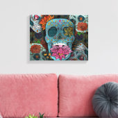 Dia De Los Muertos Canvas Afdruk (Insitu (Woonkamer))