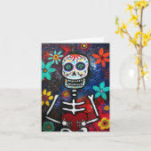 DIA DE LOS MUERTOS CARD KAART (Gele Bloem)