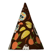 Dia De Los Muertos, cartoon. Feesthoedjes (Rechts)