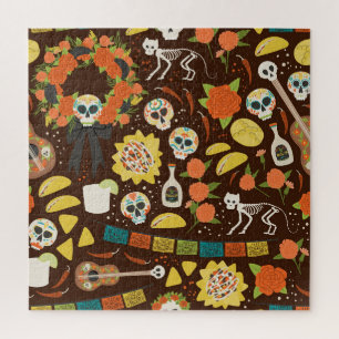 Dia De Los Muertos, cartoon. Legpuzzel