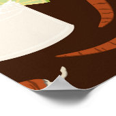 Dia De Los Muertos, cartoon. Poster (Hoek)