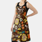 Dia De Los Muertos, cartoon. Schort (Insitu)