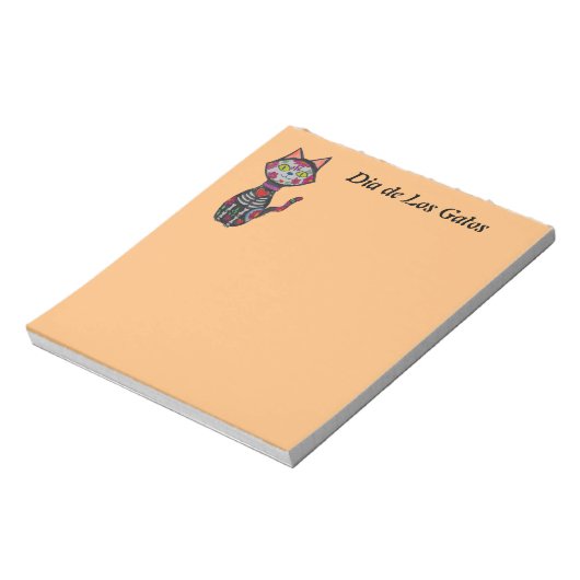 Dia de Los Muertos Cat Notitieblok (Linkerzijde)