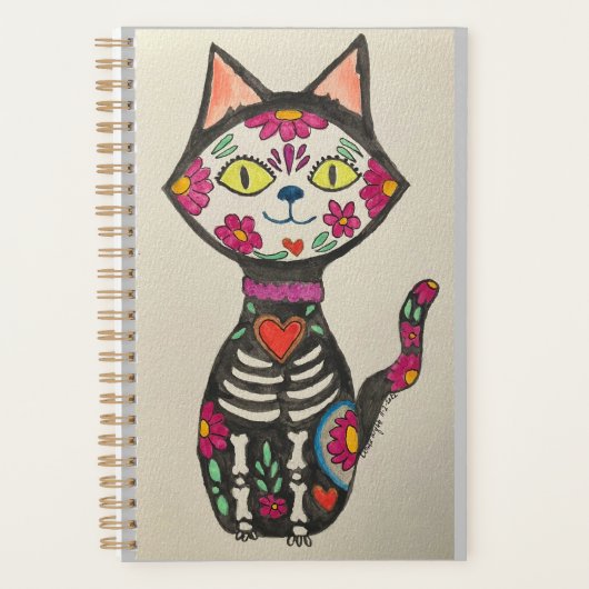 Dia de Los Muertos Cat Planner (Voorkant)