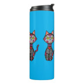 Dia de Los Muertos Cat Thermosbeker (Gedraaid links)