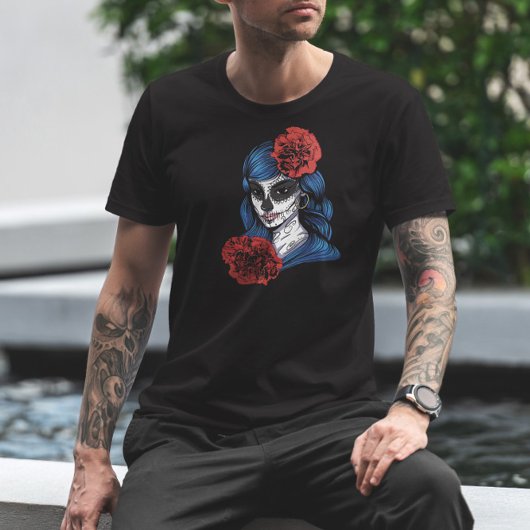 Dia De Los Muertos Catrina Kalaka T-shirt