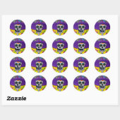 DIA DE LOS MUERTOS CATRINA RONDE STICKER (Vel)