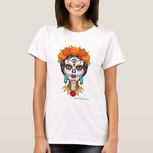 Dia de Los Muertos Catrina T-shirt (Voorkant)