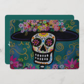 DIA DE LOS MUERTOS CATRINA UITNODIGING (Voorkant / Achterkant)