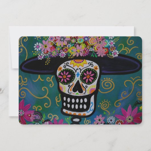 DIA DE LOS MUERTOS CATRINA UITNODIGING (Voorkant)