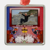 Dia de los Muertos Catrinas 1718 Metalen Ornament (Voorkant)