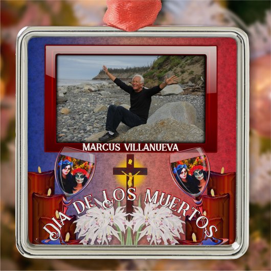 Dia de los Muertos Catrinas 1718 Metalen Ornament