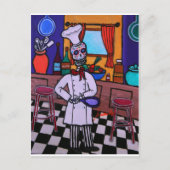 Dia de los Muertos Chef Briefkaart (Voorkant)