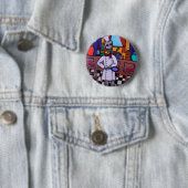 Dia de los Muertos Chef Ronde Button 5,7 Cm (In situ)