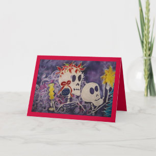 Dia DE los Muertos Christmas Poins… - Kaart