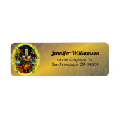 Dia de Los Muertos Church PV-190130 Adres Etiket (Voorkant)