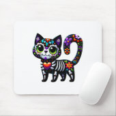 Dia de los Muertos Cinco de Mayo Cat Sugar Skull M Muismat (Met muis)