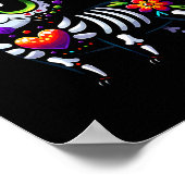 Dia de los Muertos Cinco de Mayo Cat Sugar Skull M Poster (Hoek)