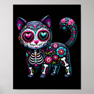 Dia De Los Muertos Cinco De Mayo Kat Sugar Schedel Poster