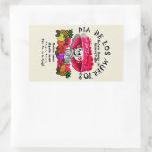 Dia De Los Muertos Coffee (speciaal verzoek) Rechthoekige Sticker (Tas)