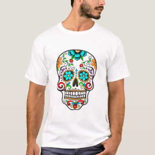 Dia de Los Muertos Color Skull T-shirt