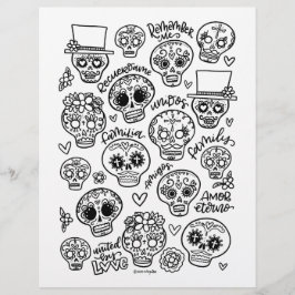 Dia De Los Muertos Coloring Page