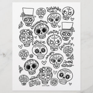 Dia De Los Muertos Coloring Page