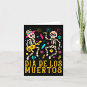 Dia de los Muertos Costume Day of the Dead Skeleto Kaart (Voorkant)