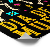 Dia de los Muertos Costume Day of the Dead Skeleto Poster (Hoek)