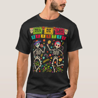 Dia De los Muertos Costume Day of the Dead Skeleto T-shirt