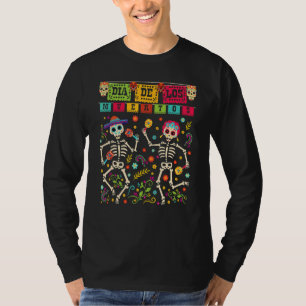 Dia de los Muertos Costume Day of the Dead Skeleto T-shirt