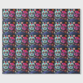 Dia de los Muertos Couple Cadeaupapier (Vlak)