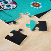 Dia de los Muertos Couple Legpuzzel (Zijkant)
