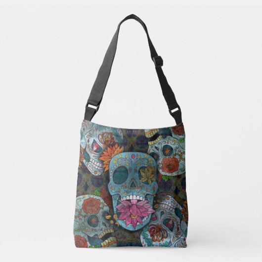 Dia De Los Muertos Crossbody Tas (Voorkant)