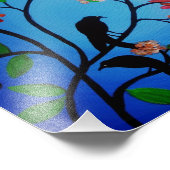 Dia de los Muertos Crows Painting Foto Afdruk (Hoek)