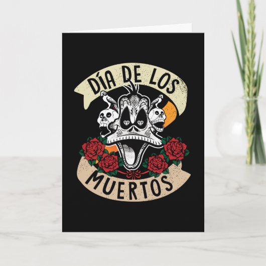 Día de Los Muertos DAFFY DUCK™ Kaart (Voorkant)