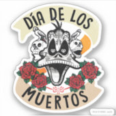 Día de Los Muertos DAFFY DUCK™ Sticker (Voorkant)