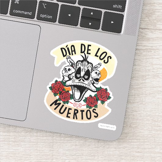 Día de Los Muertos DAFFY DUCK™ Sticker (Detail)