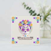Dia de los Muertos Dag van de dode feestdag Kaart (Staand voorkant)