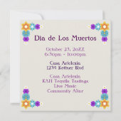 Dia de los Muertos Dag van de dode feestdag Kaart (Achterkant)