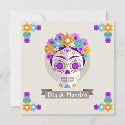 Dia de los Muertos Dag van de dode feestdag Kaart (Voorkant)