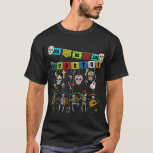 Dia De los Muertos Dag van de dode grappige schede T-shirt