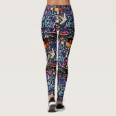 Dia de los Muertos Dag van de dode halloween Leggings (Achterkant)