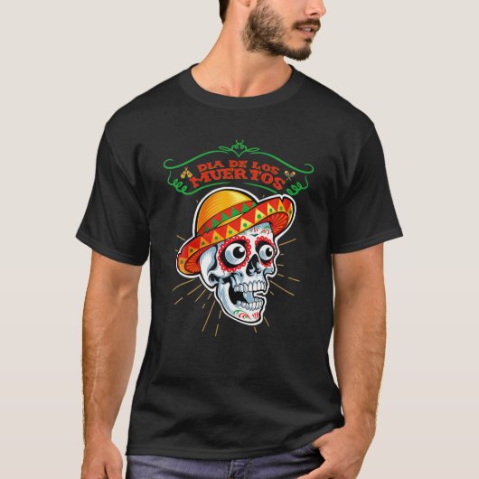 Dia de los Muertos Dag van de dode Mexicaanse Mari T-shirt (Voorkant)