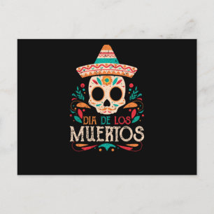 Dia De Los Muertos Dag van de Dode Mexicaanse sche Briefkaart