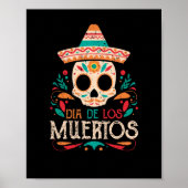 Dia De Los Muertos Dag van de Dode Mexicaanse sche Poster (Voorkant)