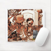 Dia de los Muertos - Dag van de dode Mousepad Muismat (Met muis)