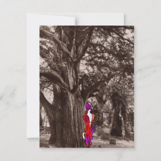 DIA DE LOS MUERTOS DAG VAN DE DODE PARTIJ INVITE KAART (Voorkant)